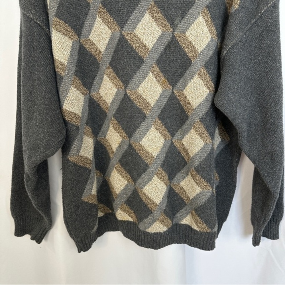 Vintage Liberty Grandpa Sweaters Size XL Made In USA Cabin Cosby 90s Cozy Winter - Picture 3 of 9
